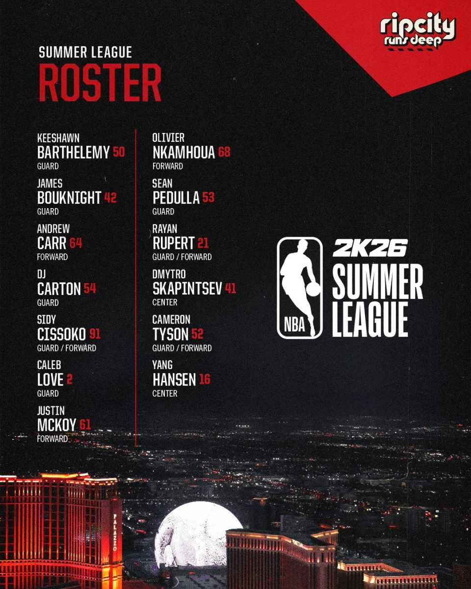 开拓者13人夏联阵容出炉！杨瀚森再登封面成最大看点 克林根缺阵